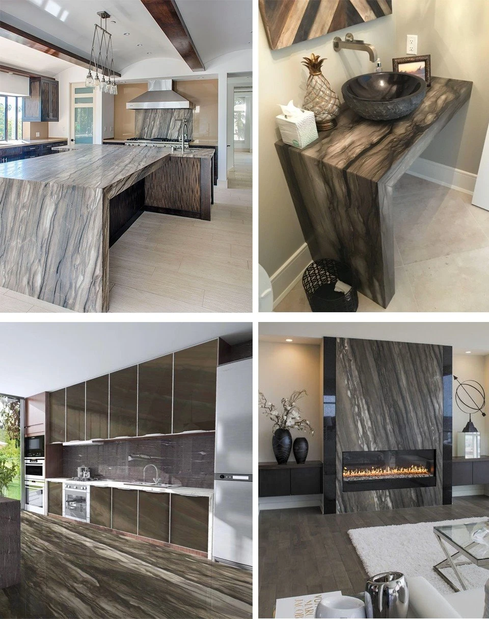 Sequoia Brown Wooden Quartzite interior Project-KA UNITED Sequoia Brown Wooden Quartzite interior Project-KA UNITED