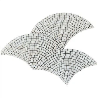 Mramorová mozaiková dlažba z rybích šupín