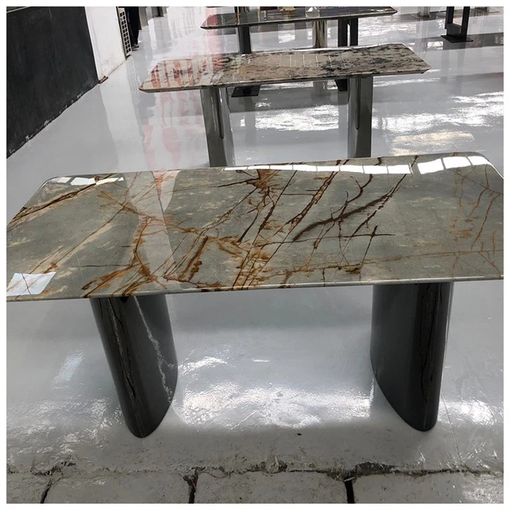 Roman Impression Quartzite Rectangular Dining Tables