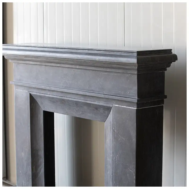 Blue Limestone Fireplace Mantel