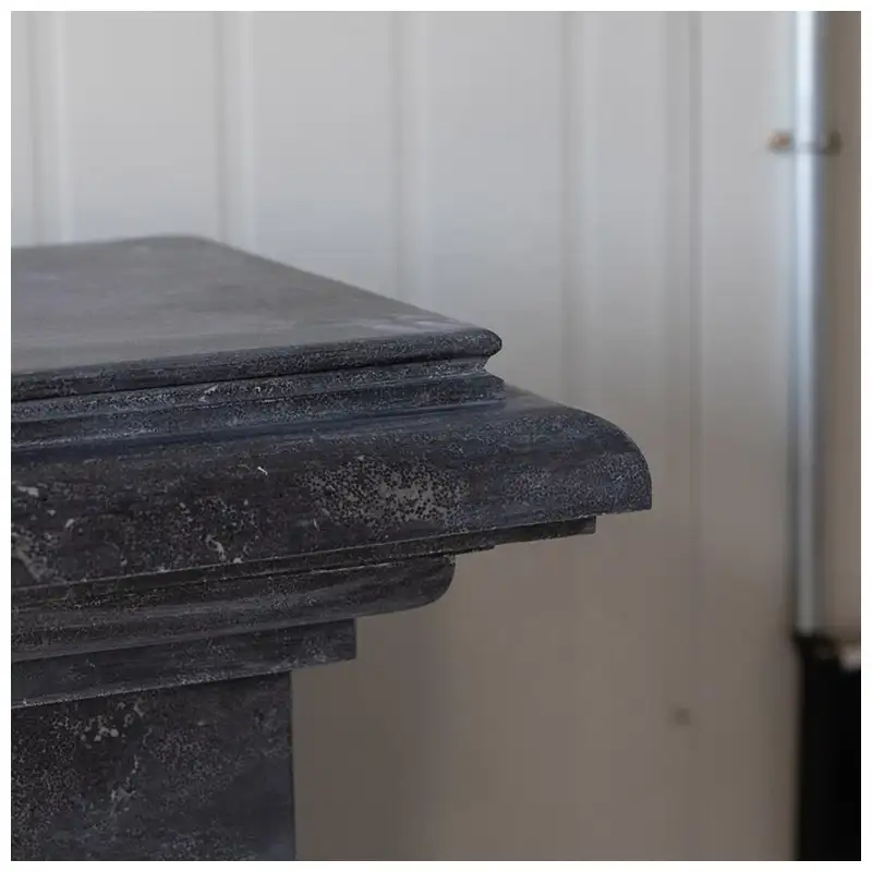blue limestone hearth