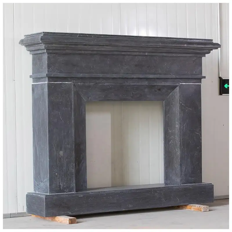 Blue Limestone Fireplace