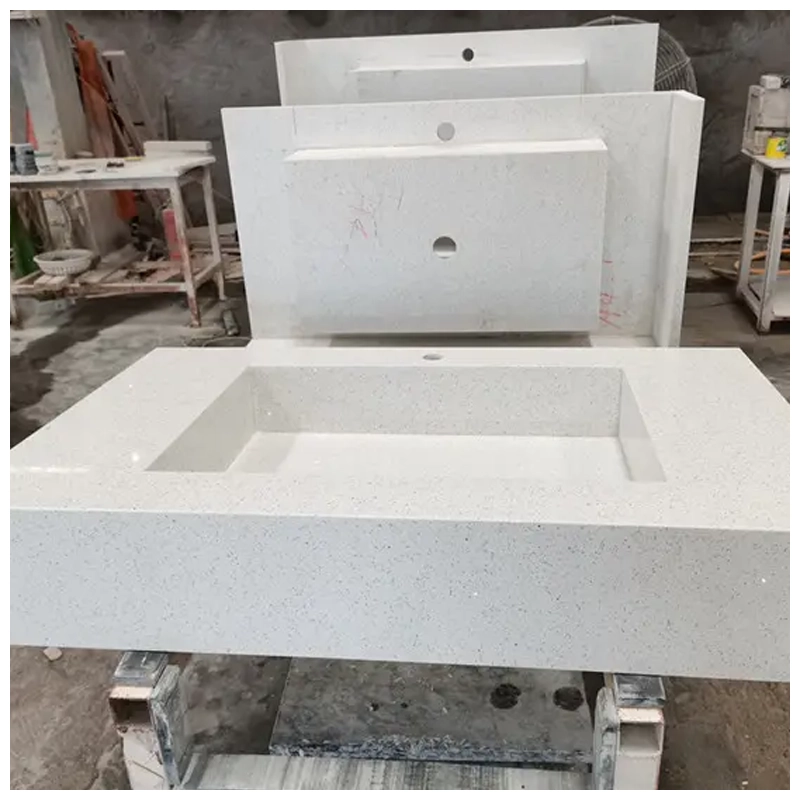 Quartz Vanity Top With Single Integrated Sink Quartz Vanity Top With Single Integrated Sink